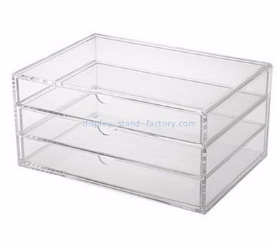 Display box manufacturer customized acrylic 3 drawer perspex display case NAB-099