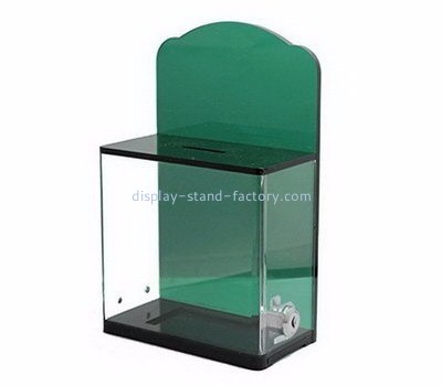 Acrylic manufacturers customized plastic acrylic suggestion box with lock NAB-156