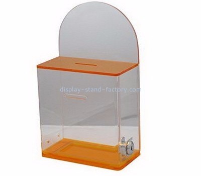 Acrylic display factory customized clear employee suggestion ballot box NAB-163