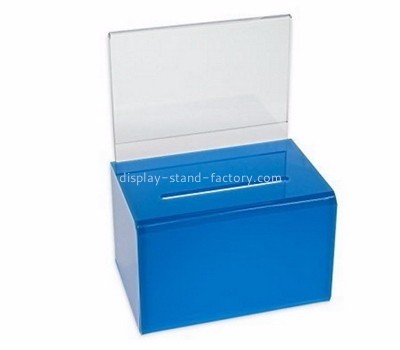 Acrylic donation box suppliers customized funny suggestion voting box NAB-190