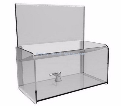 Suggestion box supplier customized acrylic christmas charity boxes NAB-194