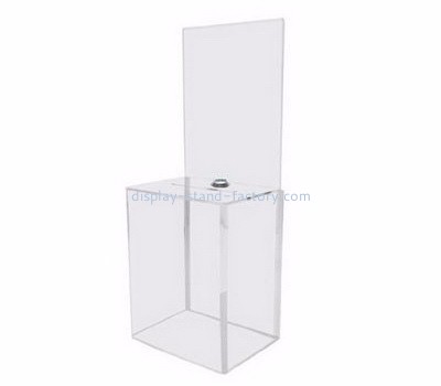 Acrylic donation box suppliers wholesale clear acrylic charity boxes NAB-197