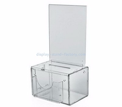 Charity collection boxes suppliers customized acrylic charity collection boxes for sale NAB-206