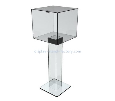 Charity collection boxes suppliers customized clear acrylic ballot suggestion box design NAB-232