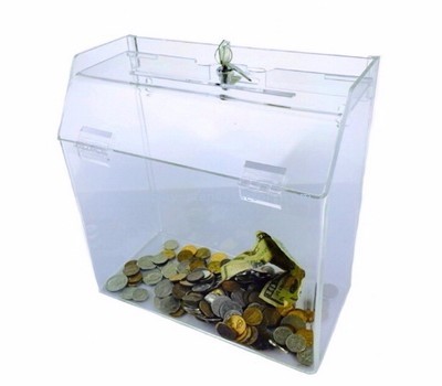 Charity collection boxes suppliers customized acrylic suggestion ballot box NAB-238