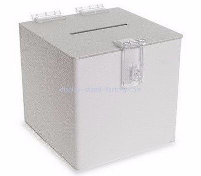 Charity collection boxes suppliers customized white election ballot boxes NAB-247