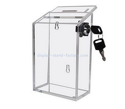 Suggestion box supplier customized acrylic plastic ballot box NAB-274