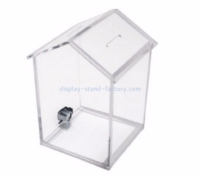 Acrylic box manufacturer customized transparent suggestion ballot box NAB-296