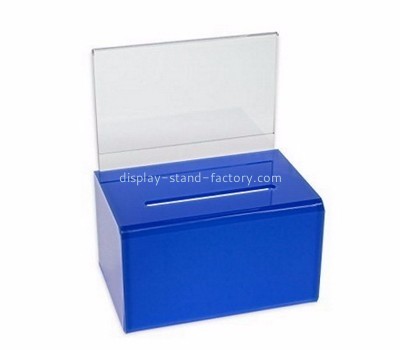 Charity collection boxes suppliers customized acrylic charity donation boxes NAB-299
