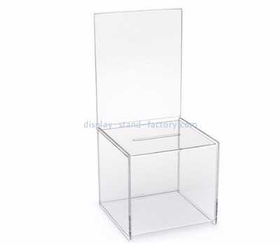Display case manufacturers customized acrylic christmas charity boxes NAB-316