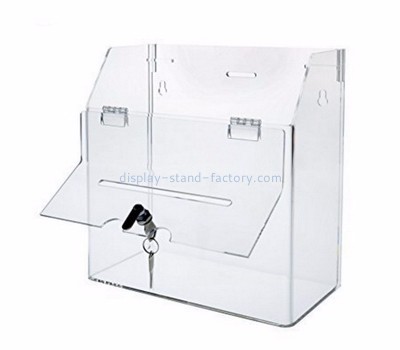 Acrylic display manufacturers customized fundraising collection ballot boxes NAB-305