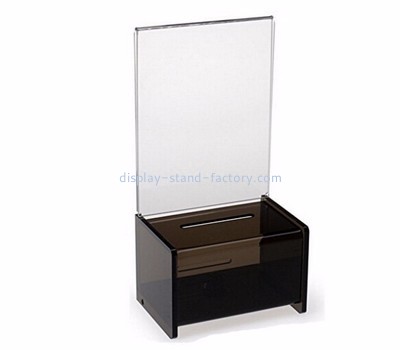 Perspex manufacturers customized acrylic donation collection boxes NAB-308