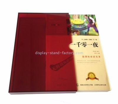 Acrylic manufacturers customized book slipcase NAB-322