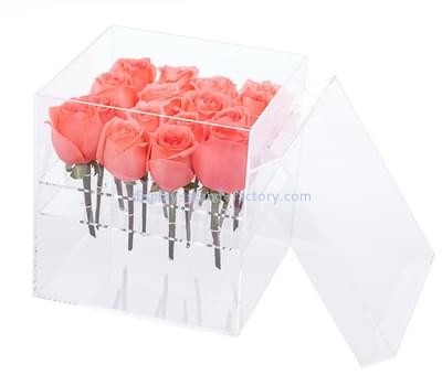 Acrylic display manufacturers customized acrylic flower case BDC-330
