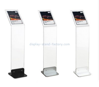 Product display stands suppliers custom acrylic floor stand brochure holder NBD-144