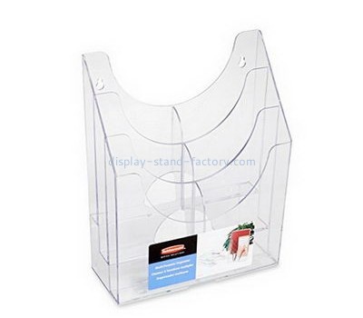 Display stand manufacturers custom plexiglass acrylic magazine holder NBD-255