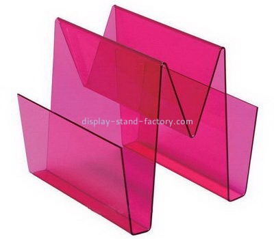 Acrylic display factory custom design plastic magazine rack NBD-304