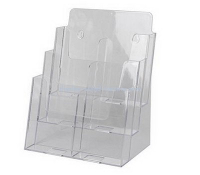 Acrylic display stand manufacturers custom standing brochure rack holder NBD-349
