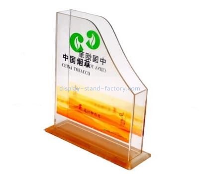 Plastic suppliers custom acrylic desktop magazine rack holder NBD-387