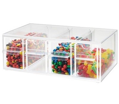 Acrylic display supplier plastic candy storage containers bins NFD-057