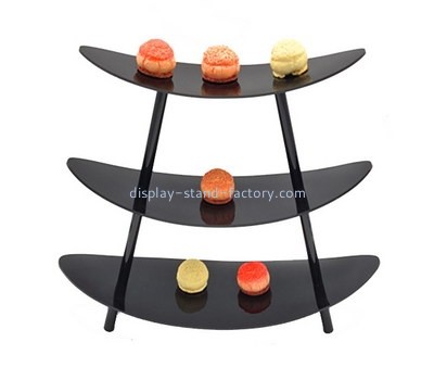 Plastic suppliers custom acrylic black cupcake stand NFD-082