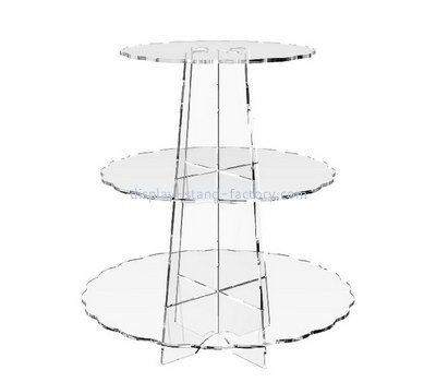 Plastic company custom perspex cupcake stand with cake on top NFD-083
