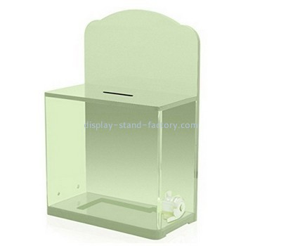 Customized transparent acrylic locking ballot box NAB-414