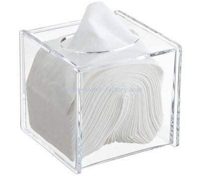 Customized square acrylic clear tissue box NAB-419