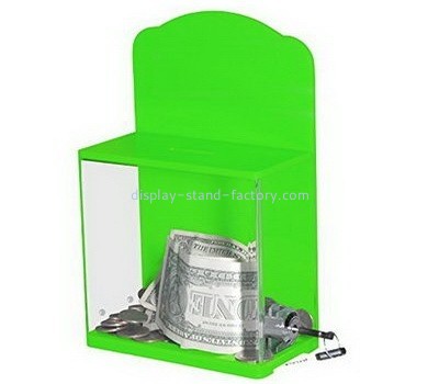 Bespoke transparent lucite charity collection boxes NAB-450
