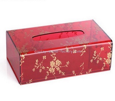 Bespoke red acrylic boutique tissue box NAB-467