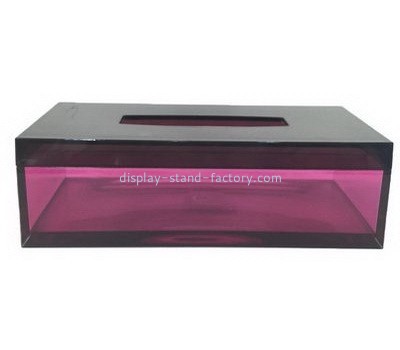 Bespoke acrylic transparent tissue box NAB-473