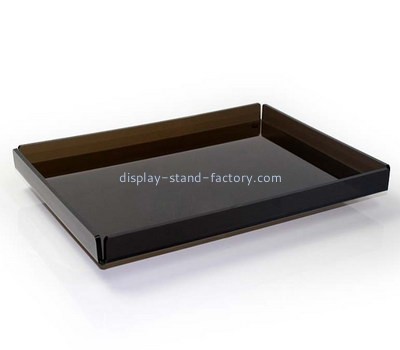 Bespoke black acrylic lucite desk tray STD-003