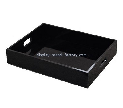 Bespoke black lucite coffee table tray STD-006