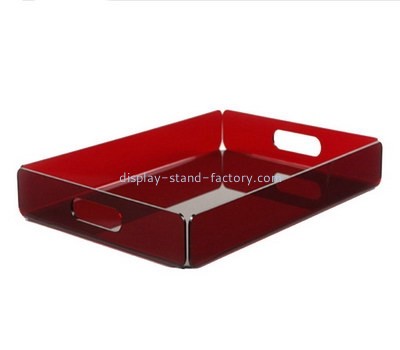 Bespoke acrylic red serving tray STD-065