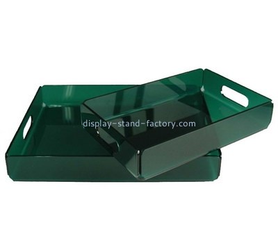 Bespoke green acrylic breakfast tray STD-067