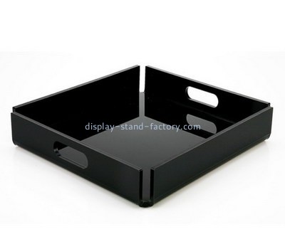 Bespoke black acrylic square tray STD-086