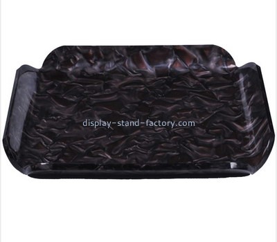 Bespoke black acrylic food serving tray STD-082