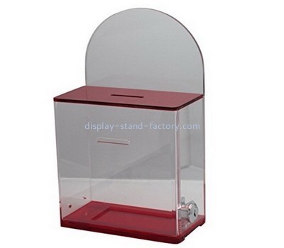Bespoke acrylic donation box with lock NAB-500