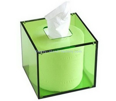 Bespoke acrylic green tissue box cover NAB-509