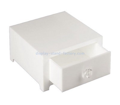 Bespoke white acrylic storage box NAB-561