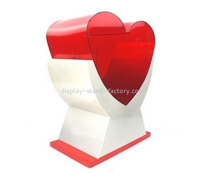 Bespoke acrylic red heart shaped box NAB-568