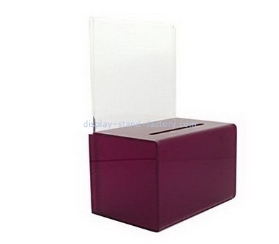 Customize lucite donation collection box NAB-651