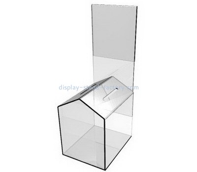 Customize acrylic house shaped donation box NAB-677