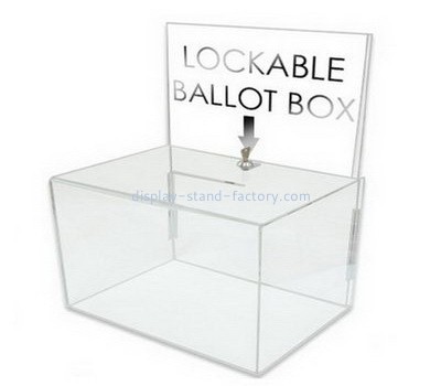 Customize clear acrylic ballot box NAB-678