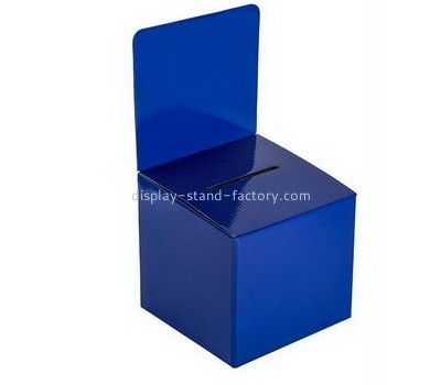 Customize acrylic charity donation boxes for sale NAB-706