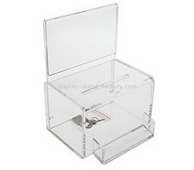 Customize acrylic small donation box NAB-712