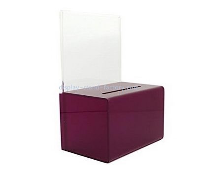 Customize acrylic cheap charity collection boxes for sale NAB-713