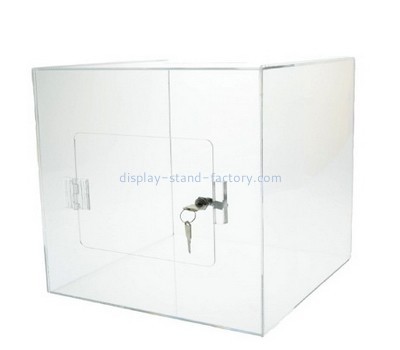 Customize clear large charity collection boxes NAB-723