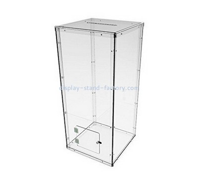 Customize clear plexiglass donation collection boxes NAB-777