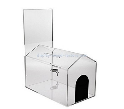 Customize acrylic dog house donation box NAB-800
